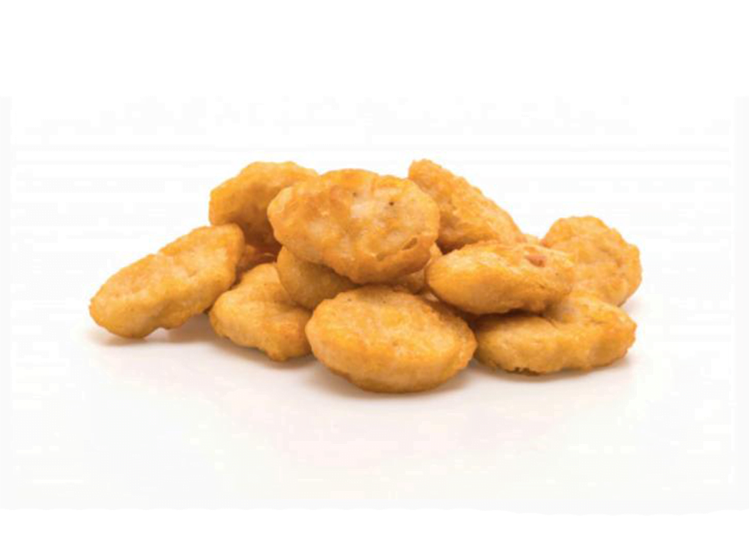 Nuggets de Pollo 25ud crujientes y dorados listos para servir.