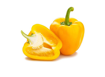 Pimiento amarillo fresco y crujiente, ideal para ensaladas y recetas saludables