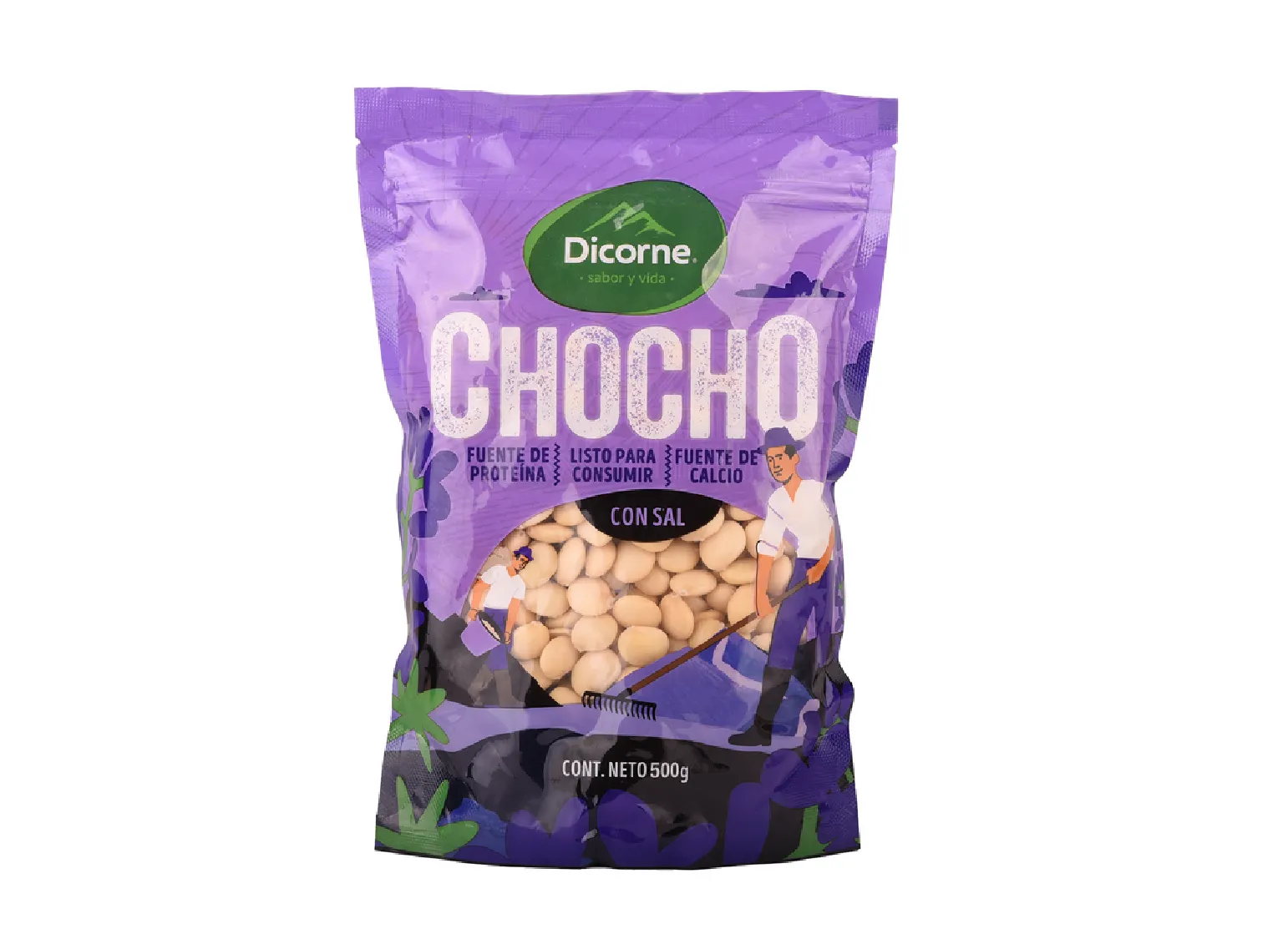 Chocho Doypack con sal 500g - Snack saludable y delicioso