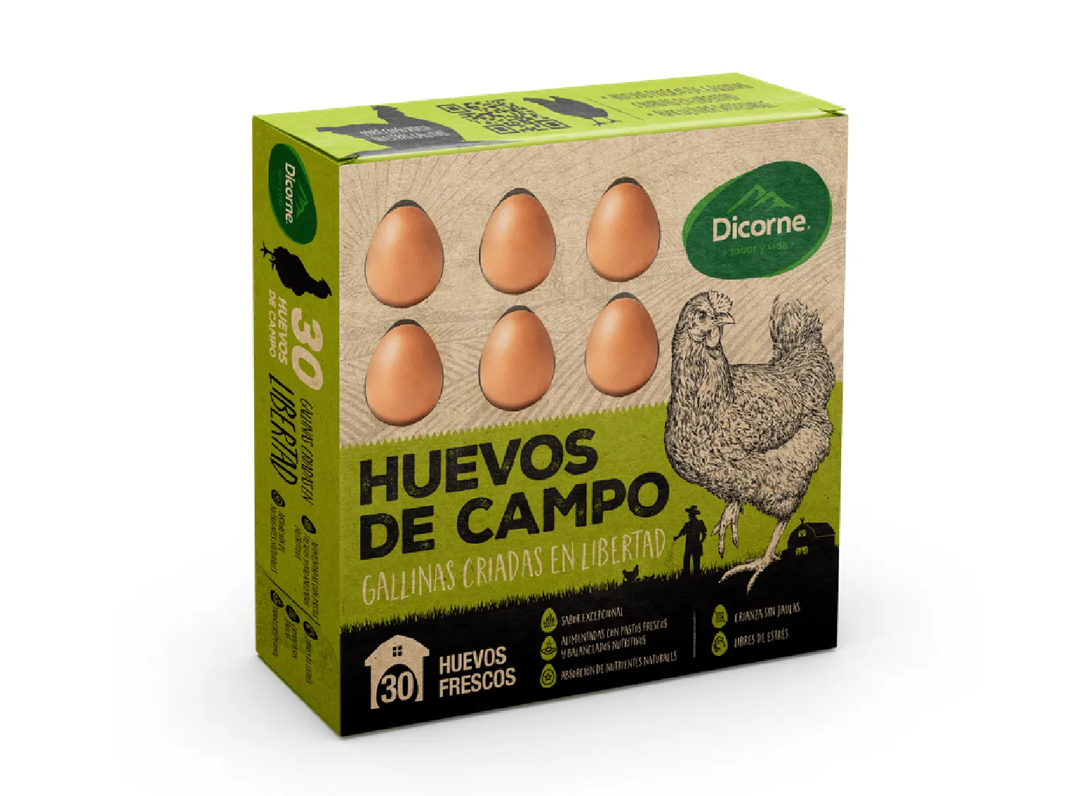 Huevos de Campo x30, huevos frescos y naturales