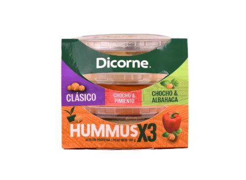 Trilogía de Hummus 180g con tres sabores deliciosos